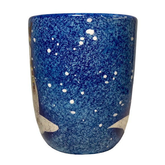SAKURA SNOWMATES Snowman Blue Cocoa Coffee Mug by Debbie Taylor Kerman - Picture 3 of 12